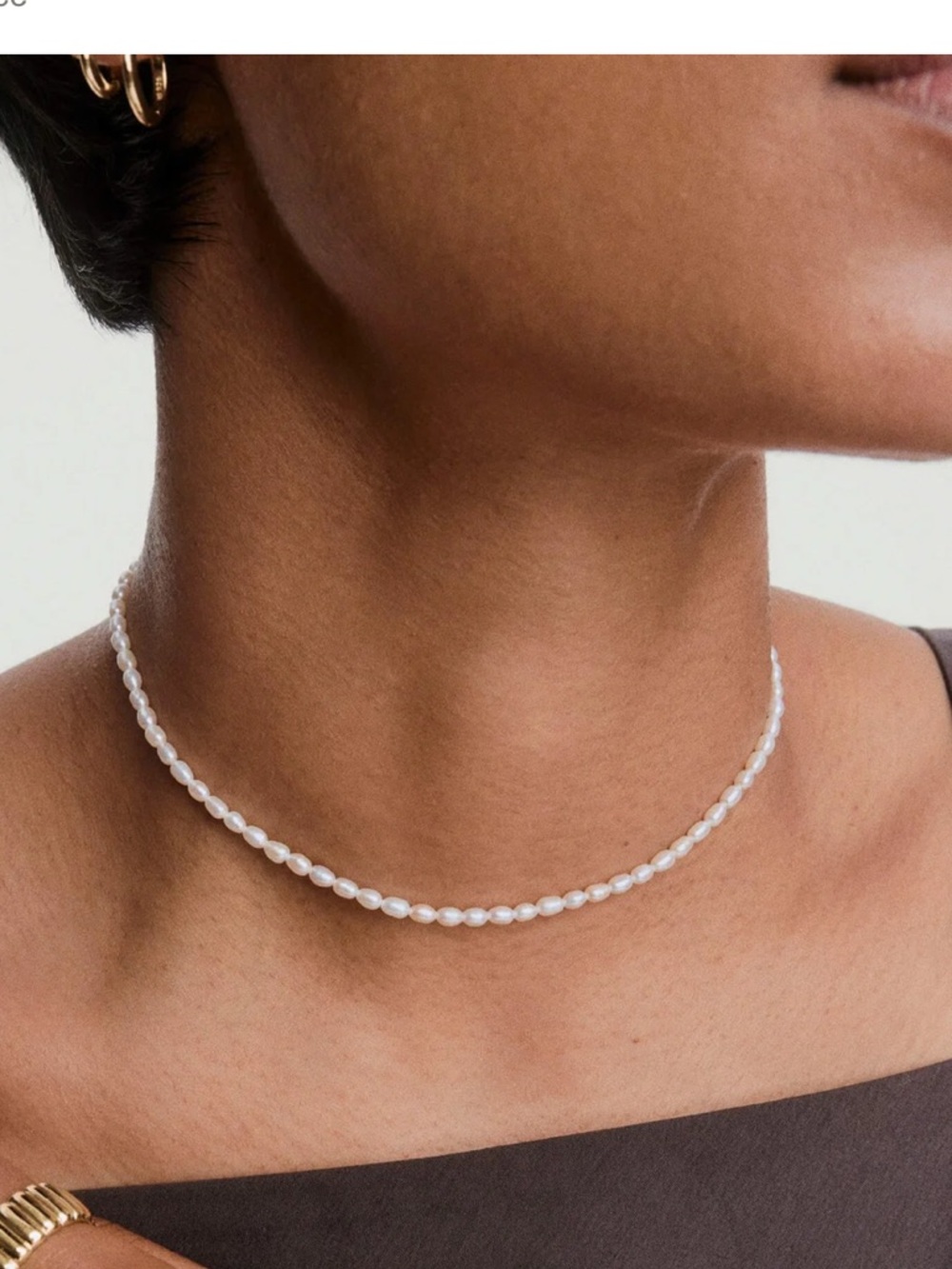 Cultured pearl necklace